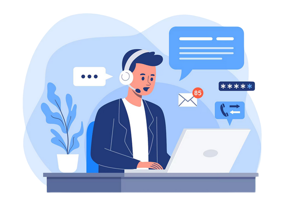 Customer Service Illustration